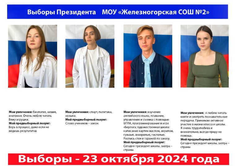 Выборы президента школы - 2024. Дебаты.